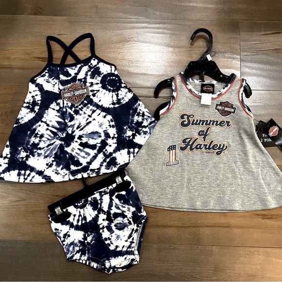 Harley-Davidson Other - Harley Davidson baby three piece set - size 6/9 months